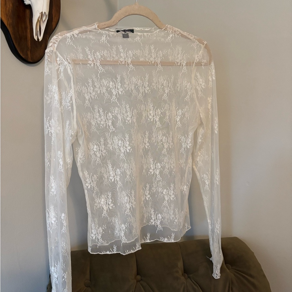 Sheer Lace Blouse